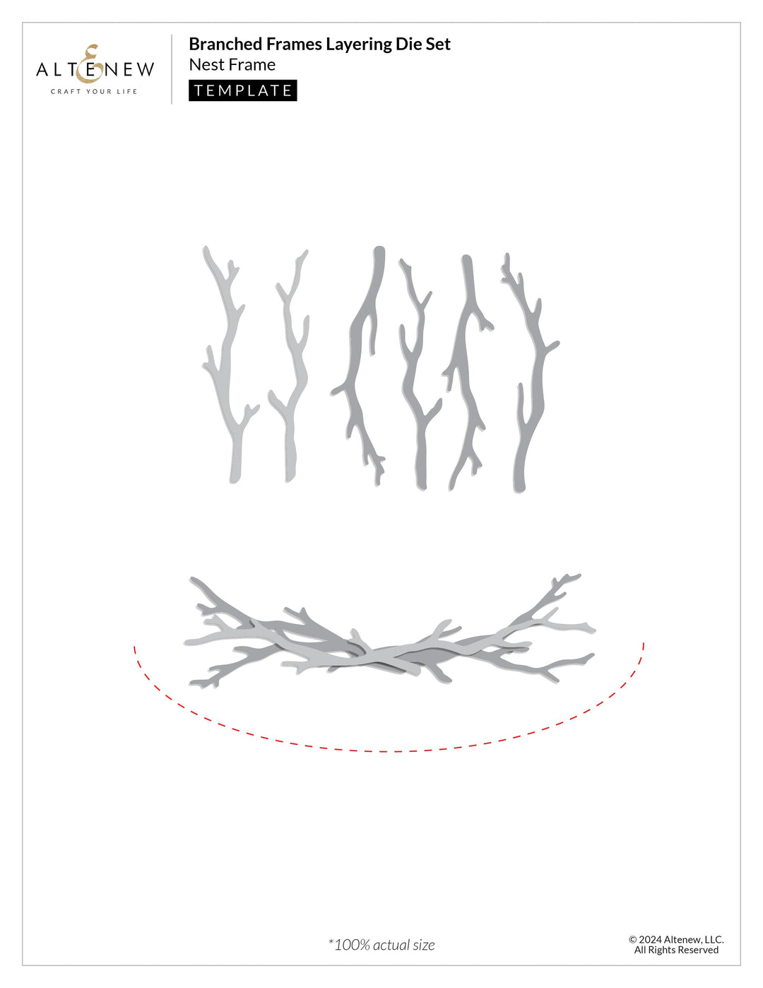 Dies Branched Frames Die Set