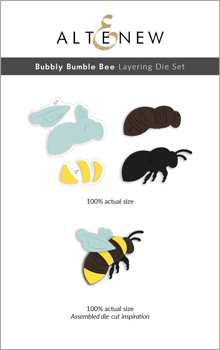 Dies Bubbly Bumble Bee Layering Die Set