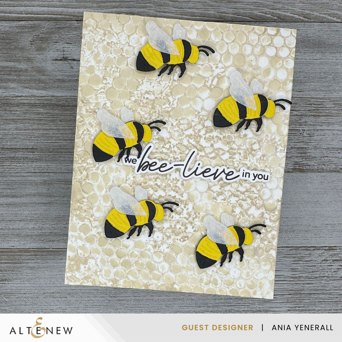Dies Bubbly Bumble Bee Layering Die Set