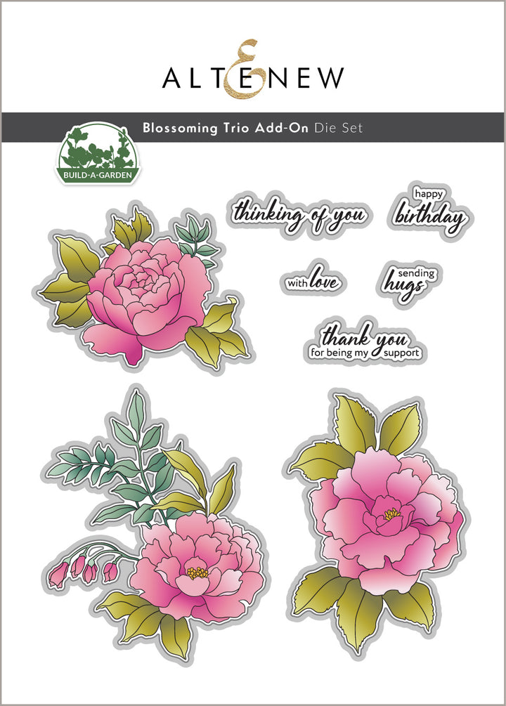 Dies Build-A-Garden: Blossoming Trio Add-On Die Set