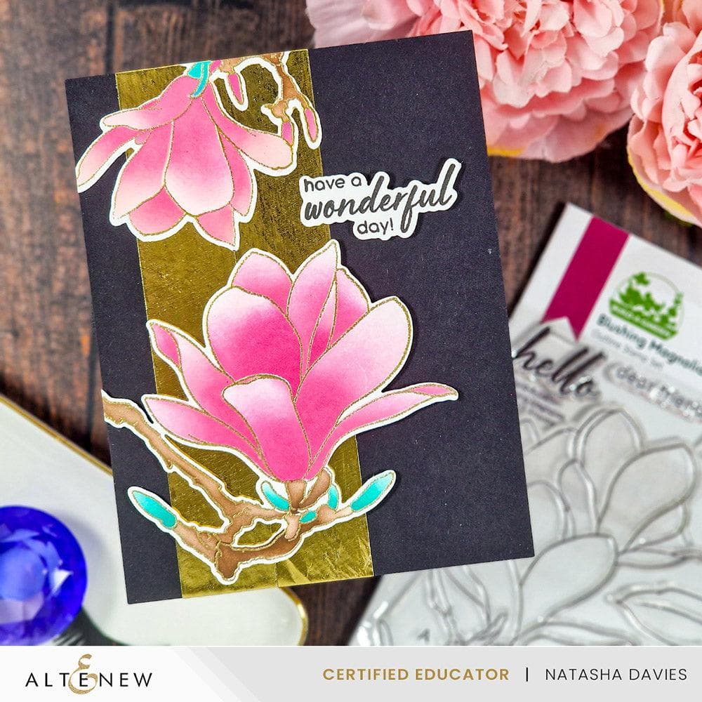 Dies Build-A-Garden: Blushing Magnolias Add-on Die Set