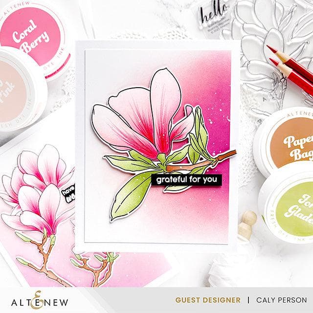 Dies Build-A-Garden: Blushing Magnolias Add-on Die Set