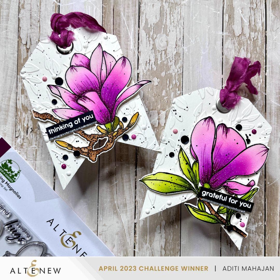 Dies Build-A-Garden: Blushing Magnolias Add-on Die Set