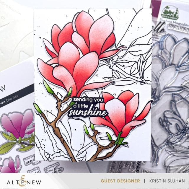 Dies Build-A-Garden: Blushing Magnolias Add-on Die Set