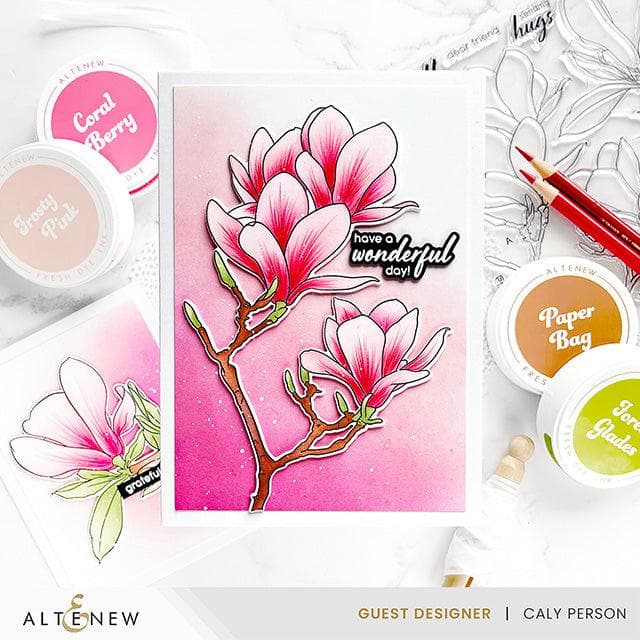 Dies Build-A-Garden: Blushing Magnolias Add-on Die Set