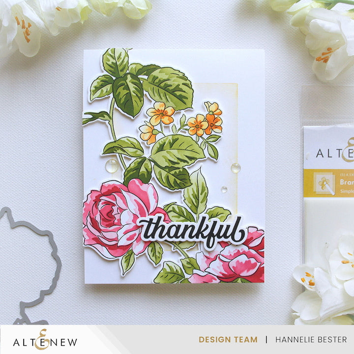 Dies Build-A-Garden: Branching Roses Add-on Die Set
