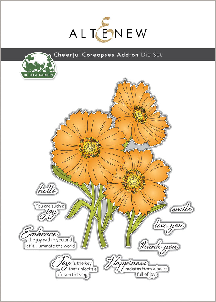 Dies Build-A-Garden: Cheerful Coreopses Add-on Die Set