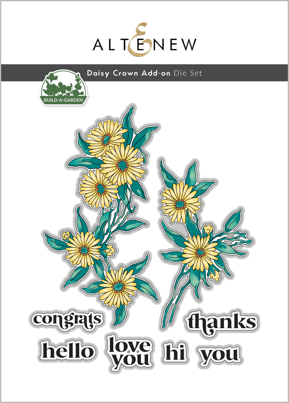 Dies Build-A-Garden: Daisy Crown Add-on Die Set
