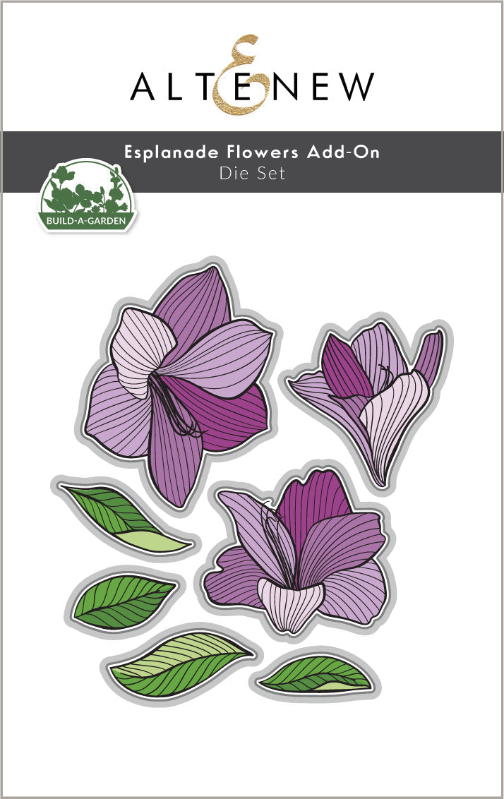 Dies Build-A-Garden: Esplanade Flowers Add-On Die Set
