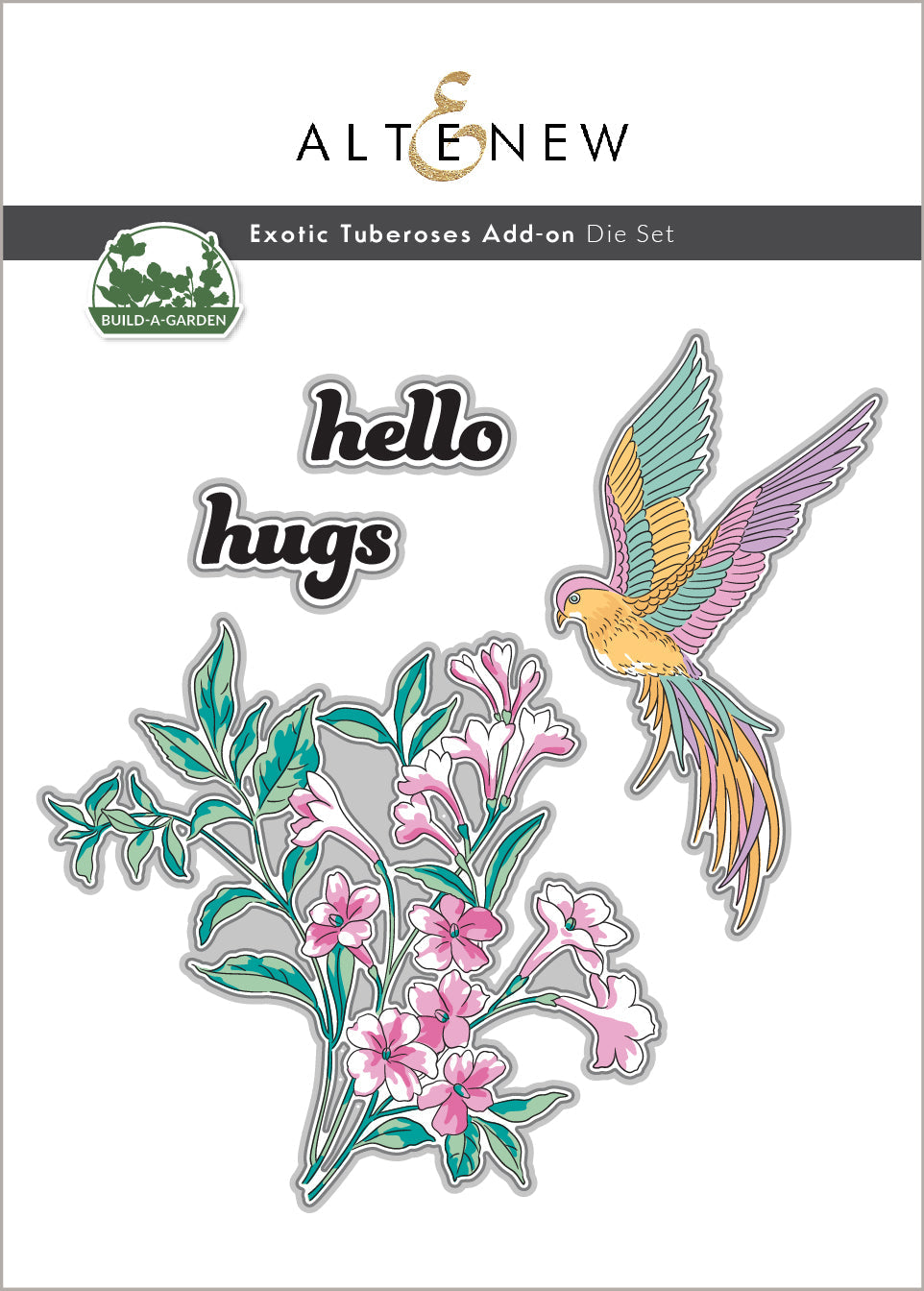 Dies Build-A-Garden: Exotic Tuberoses Add-on Die Set