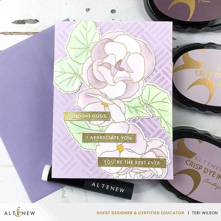 Dies Build-A-Garden: Frilly Begonia Add-on Die Set