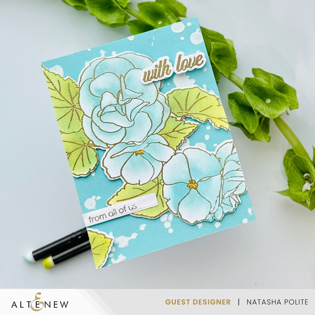 Dies Build-A-Garden: Frilly Begonia Add-on Die Set