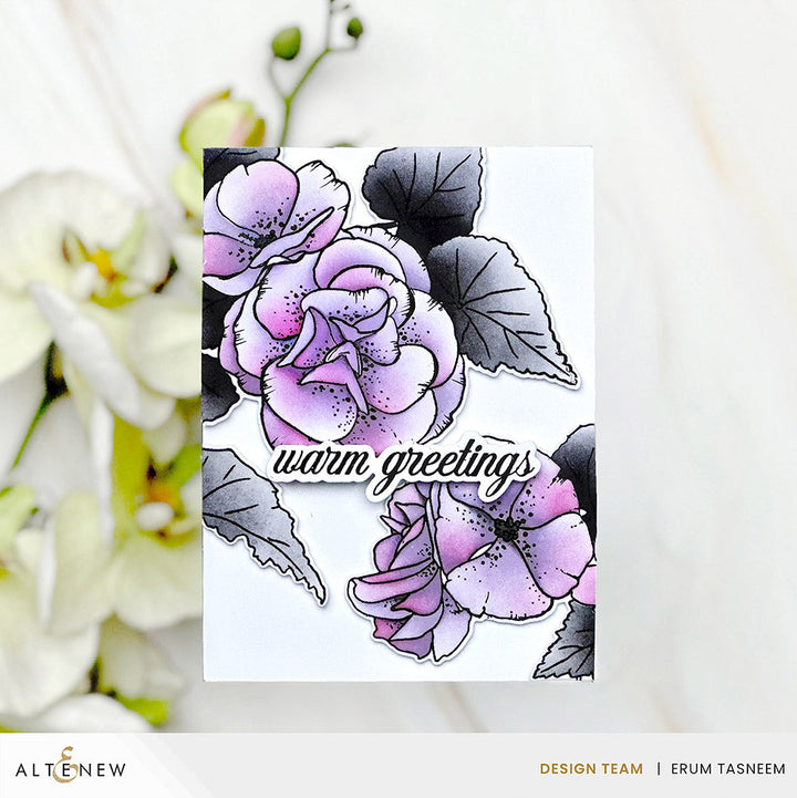 Dies Build-A-Garden: Frilly Begonia Add-on Die Set