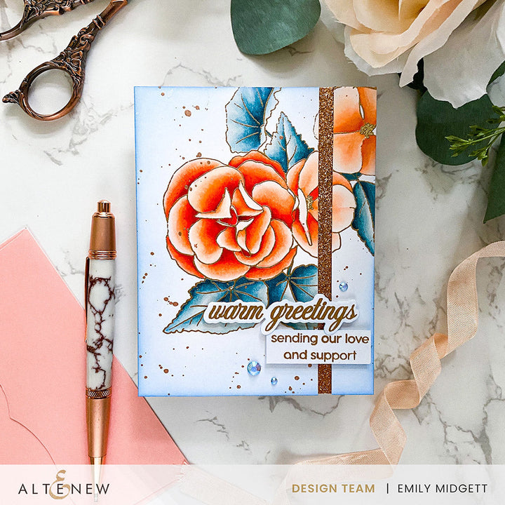 Dies Build-A-Garden: Frilly Begonia Add-on Die Set