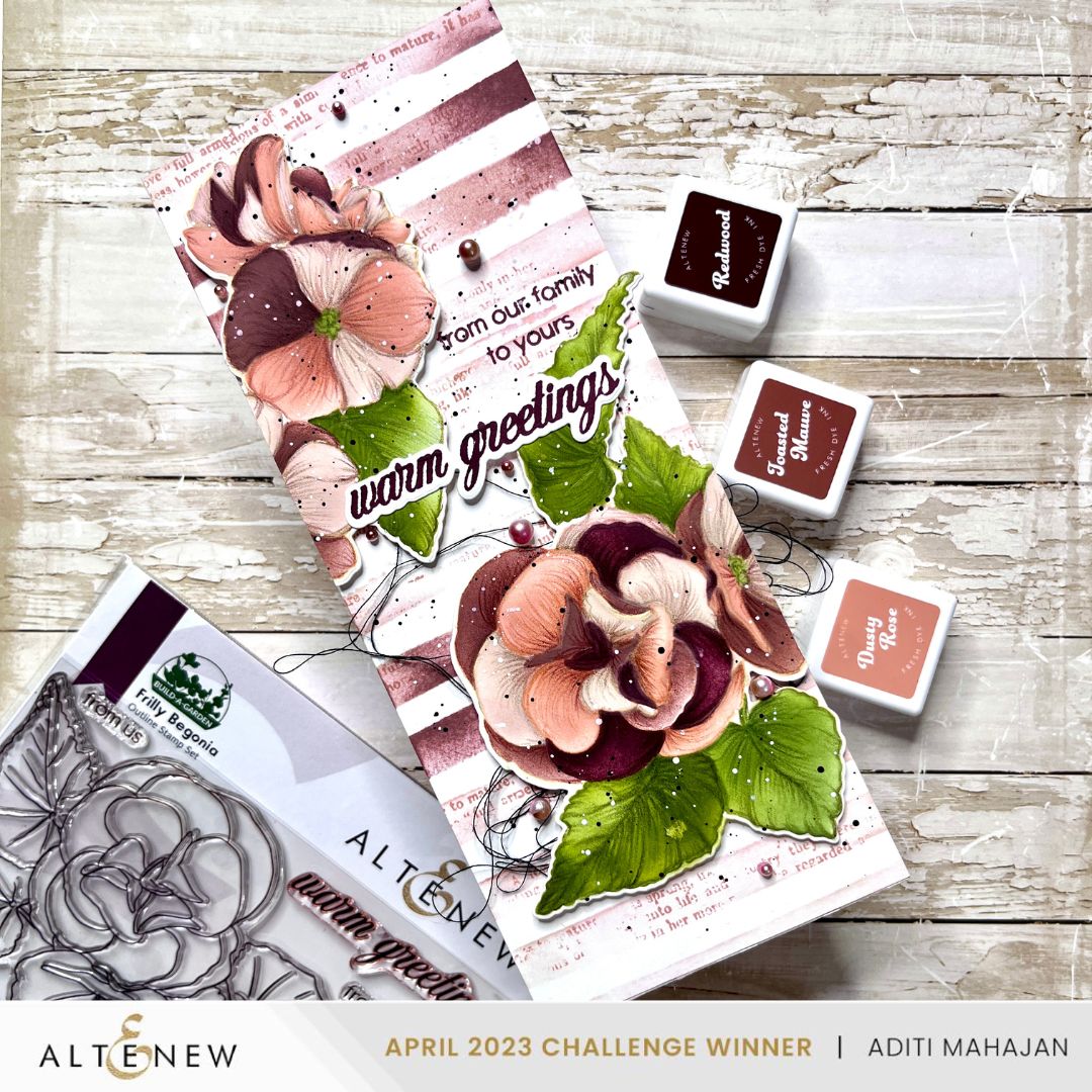 Dies Build-A-Garden: Frilly Begonia Add-on Die Set