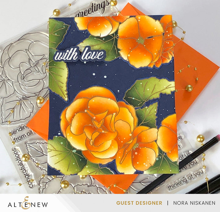 Dies Build-A-Garden: Frilly Begonia Add-on Die Set