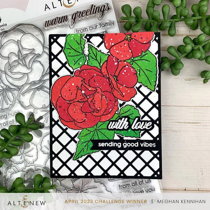 Dies Build-A-Garden: Frilly Begonia Add-on Die Set