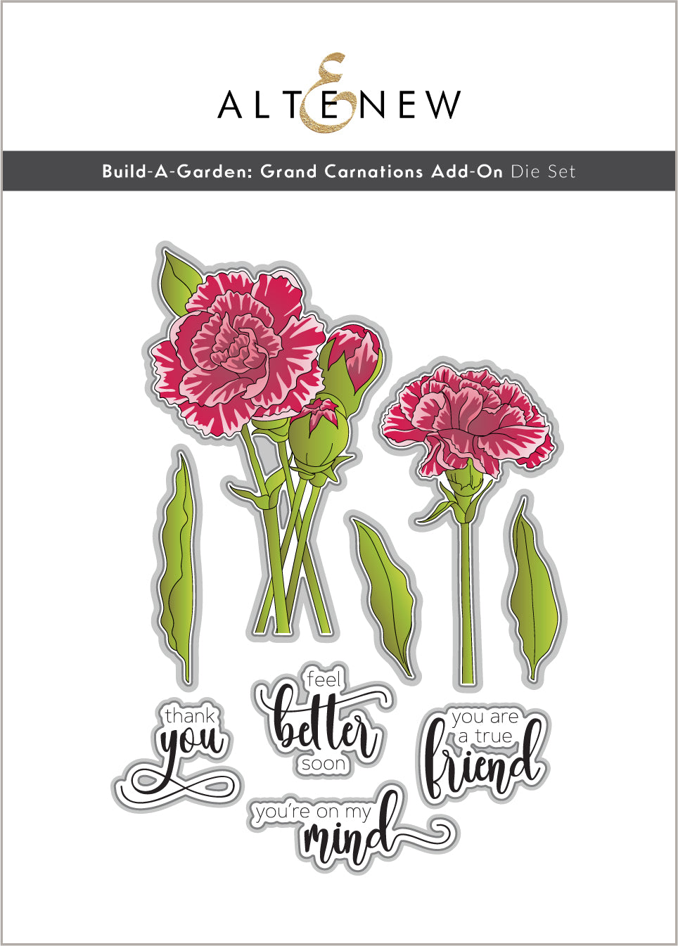 Dies Build-A-Garden: Grand Carnations Add-On Die Set