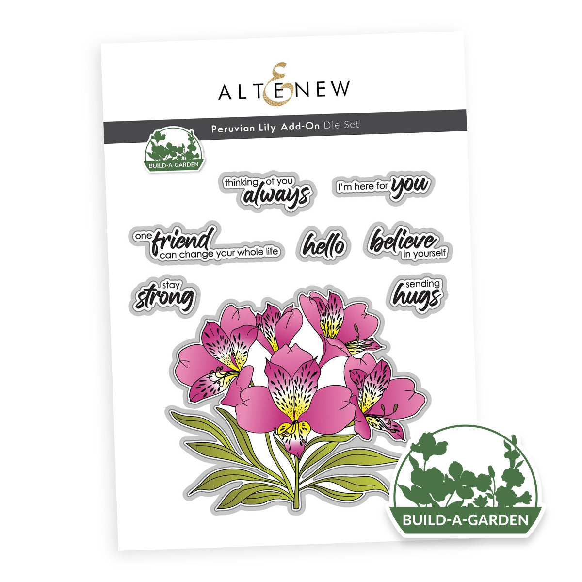 Dies Build-A-Garden: Peruvian Lily Add-On Die Set