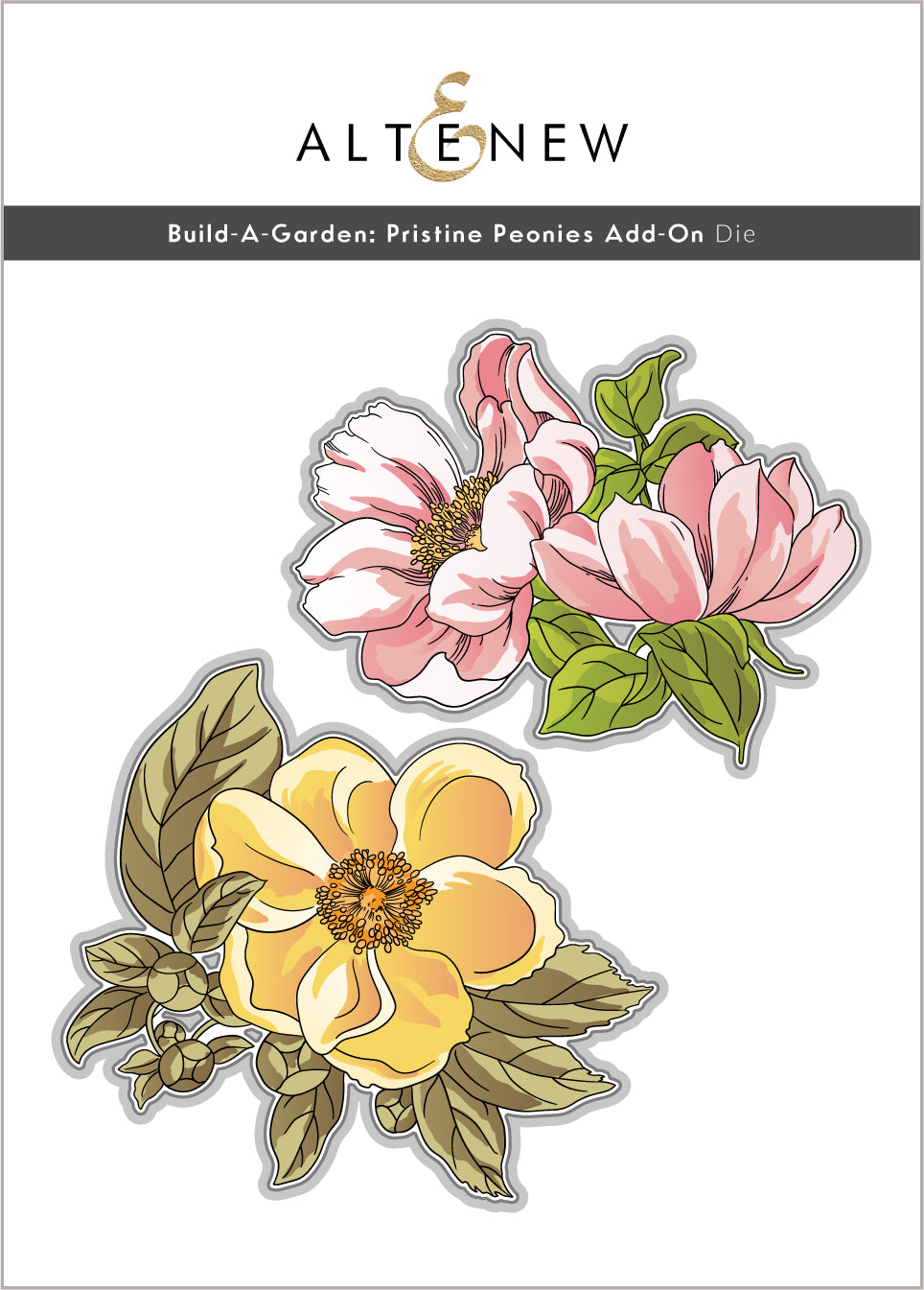 Dies Build-A-Garden: Pristine Peonies Add-On Die Set