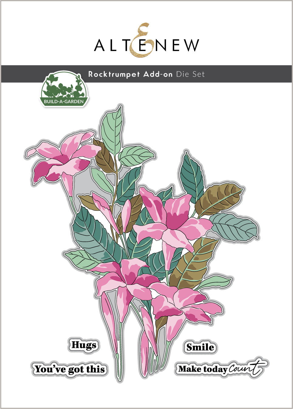 Dies Build-A-Garden: Rocktrumpet Add-on Die Set