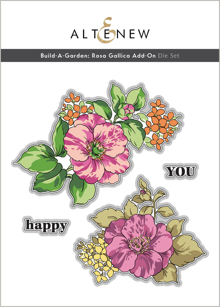 Dies Build-A-Garden: Rosa Gallica Add-On Die Set