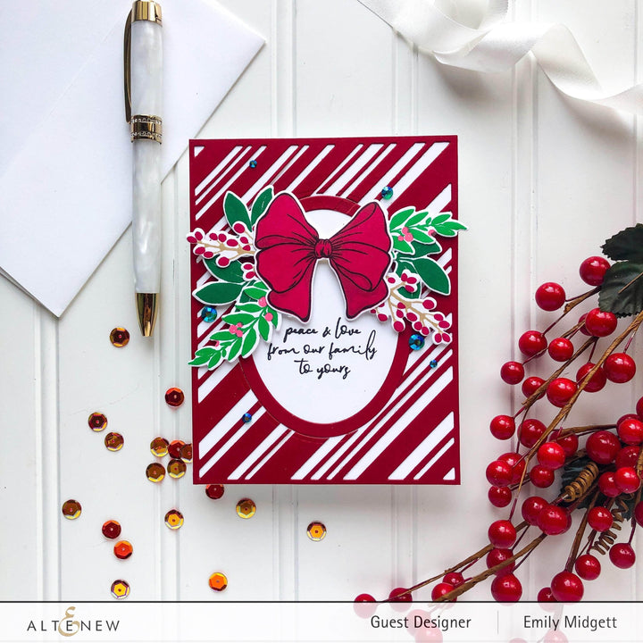 Dies Candy Cane Stripe Cover Die