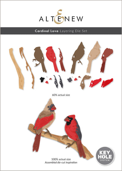 Dies Cardinal Love Layering Die Set