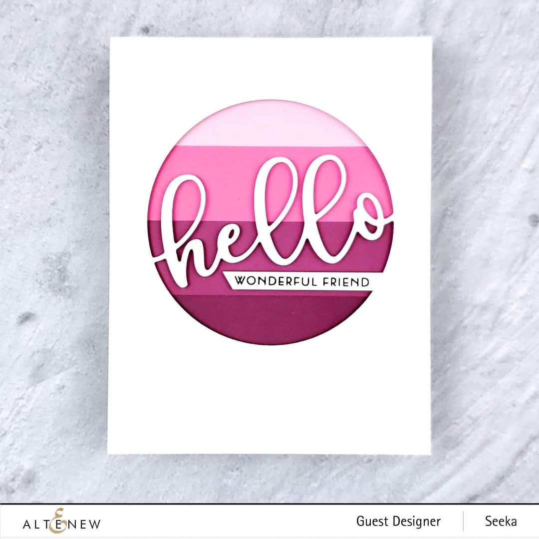 Dies Circled Greetings: Hello Die