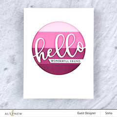 Dies Circled Greetings: Hello Die