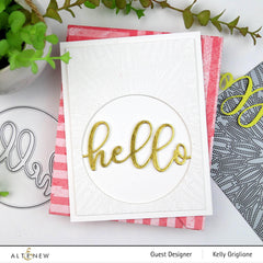 Dies Circled Greetings: Hello Die