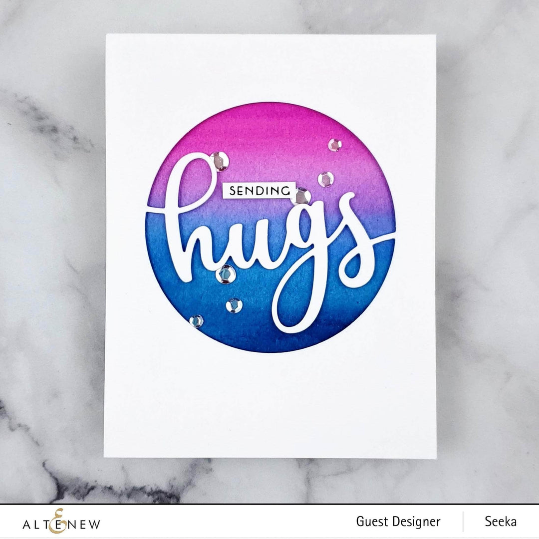 Dies Circled Greetings: Hugs Die