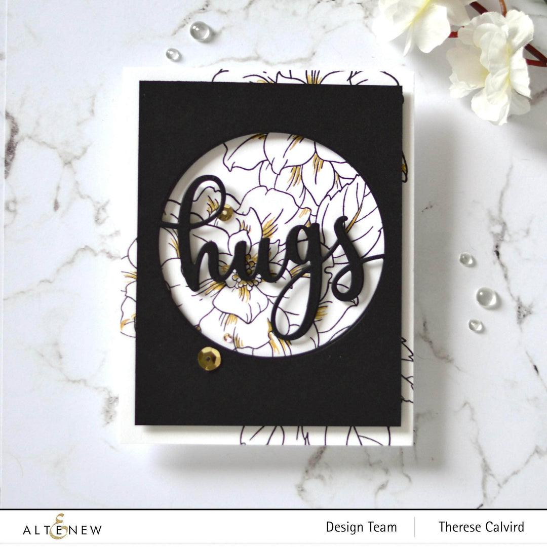 Dies Circled Greetings: Hugs Die