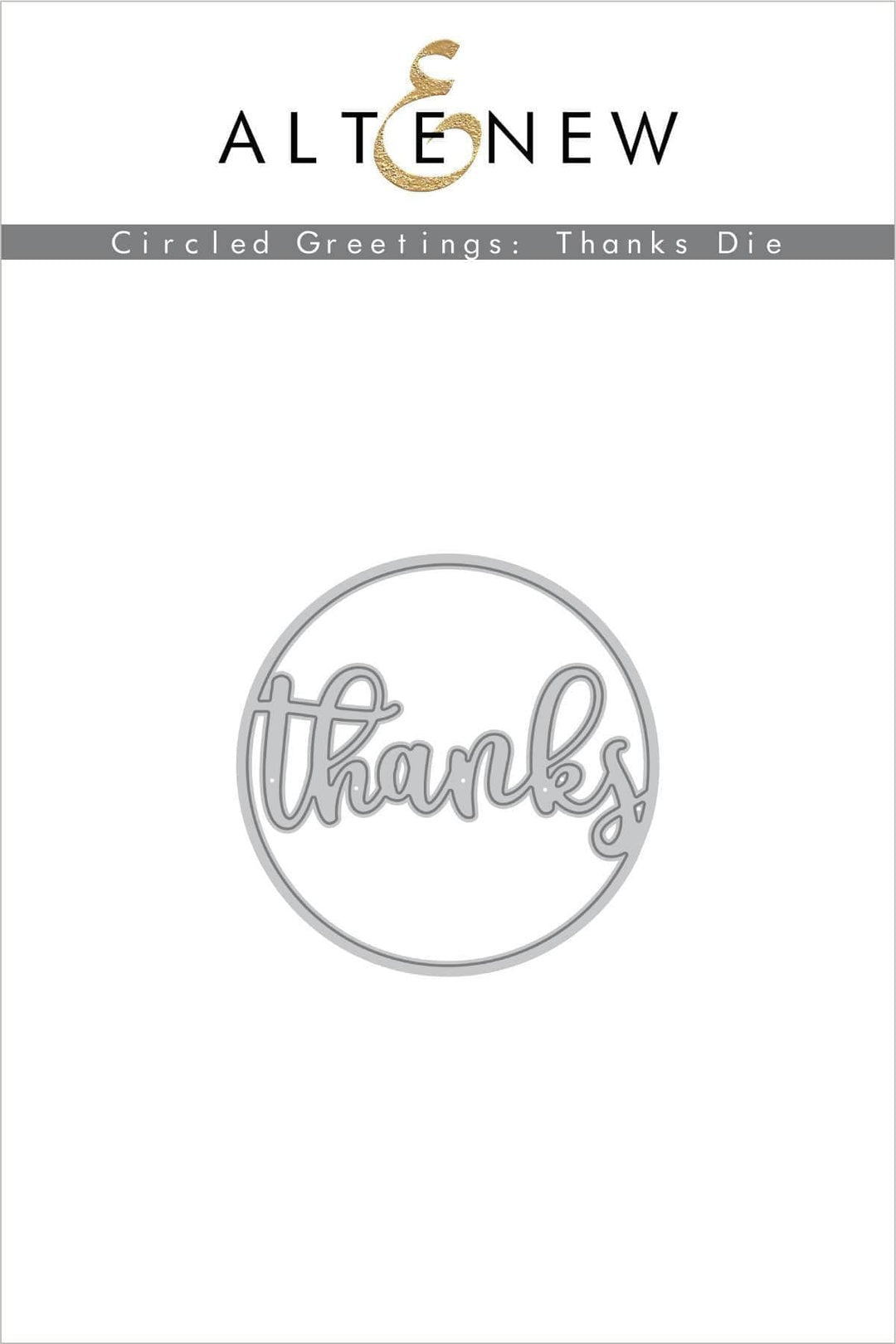 Dies Circled Greetings: Thanks Die