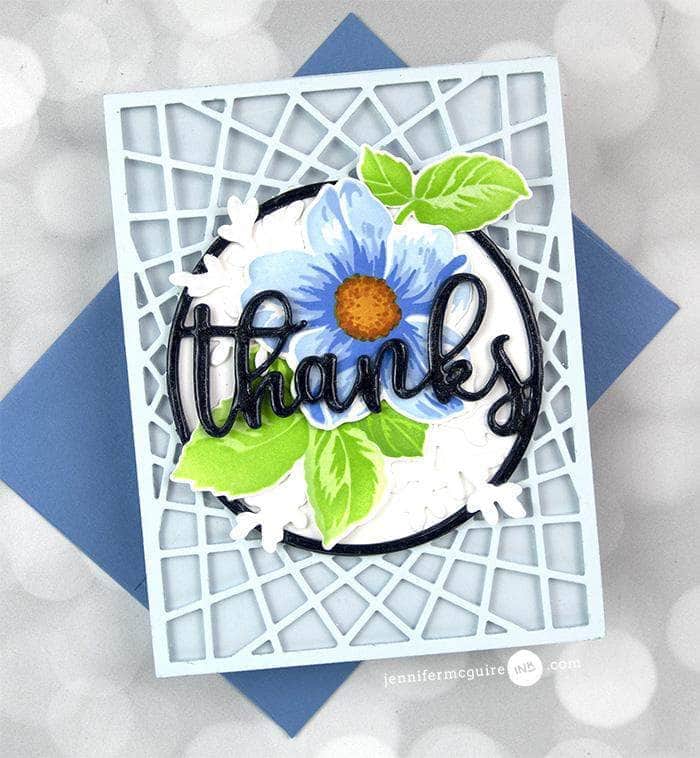 Dies Circled Greetings: Thanks Die