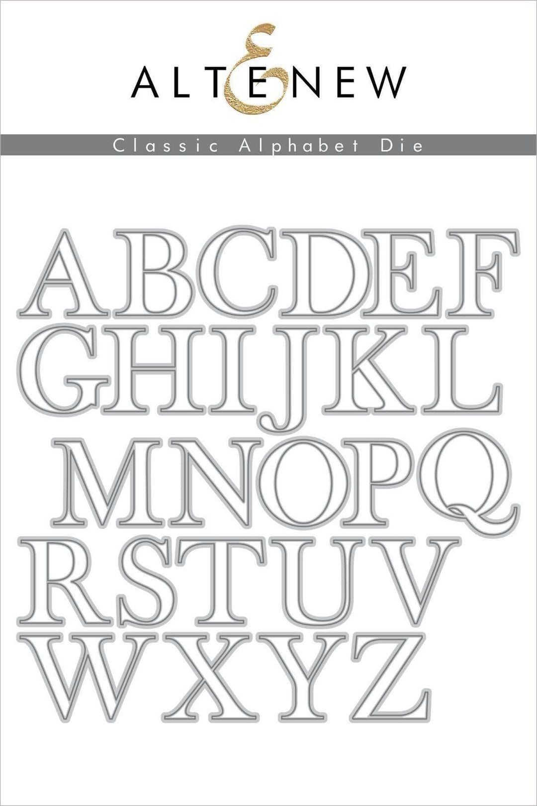 Dies Classic Alphabet Die Set