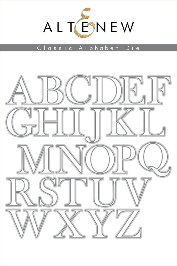 Dies Classic Alphabet Die Set