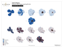 Dies Craft-A-Flower: Anemone Blue Poppy Layering Die Set