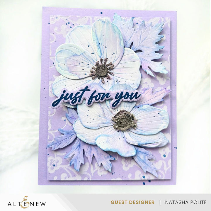 Dies Craft-A-Flower: Anemone Blue Poppy Layering Die Set