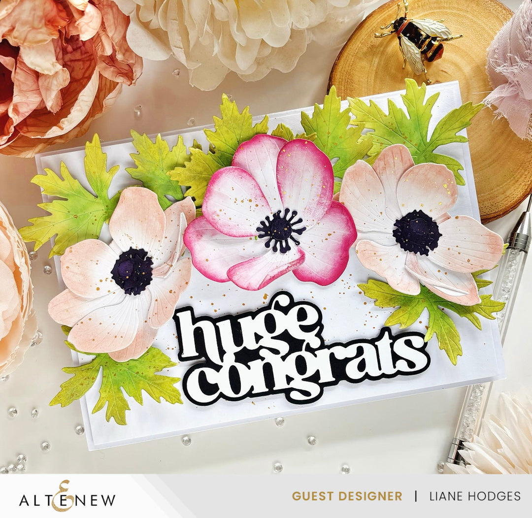 Dies Craft-A-Flower: Anemone Blue Poppy Layering Die Set
