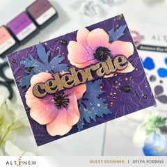 Dies Craft-A-Flower: Anemone Blue Poppy Layering Die Set