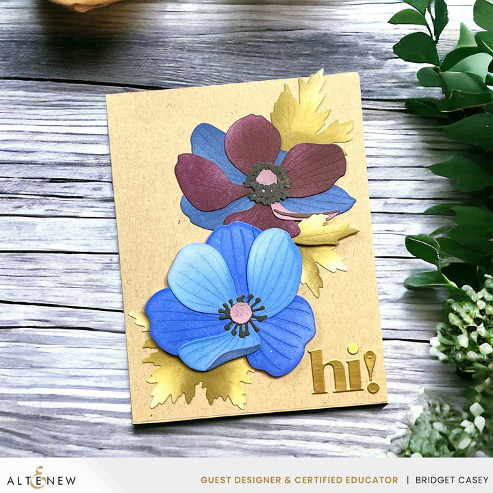 Dies Craft-A-Flower: Anemone Blue Poppy Layering Die Set