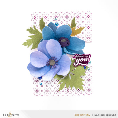 Dies Craft-A-Flower: Anemone Blue Poppy Layering Die Set