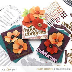 Dies Craft-A-Flower: Anemone Blue Poppy Layering Die Set