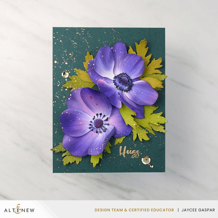 Dies Craft-A-Flower: Anemone Blue Poppy Layering Die Set