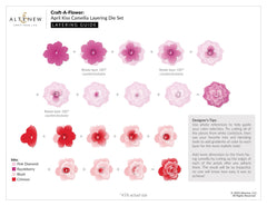 Dies Craft-A-Flower: April Kiss Camellia Layering Die Set