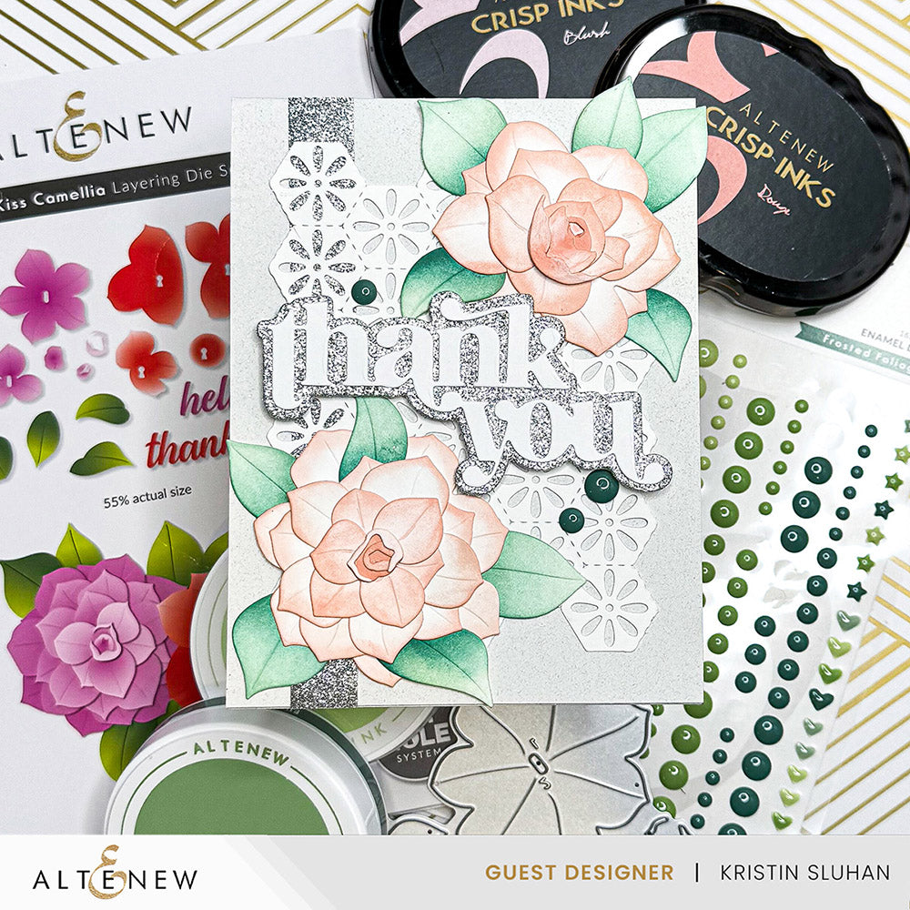 Dies Craft-A-Flower: April Kiss Camellia Layering Die Set