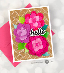 Dies Craft-A-Flower: April Kiss Camellia Layering Die Set