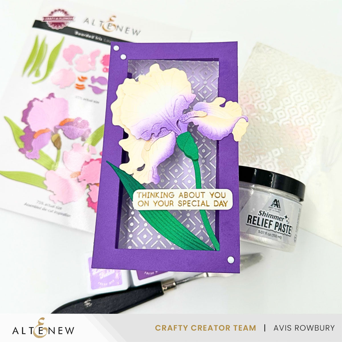 Dies Craft-A-Flower: Bearded Iris Layering Die Set