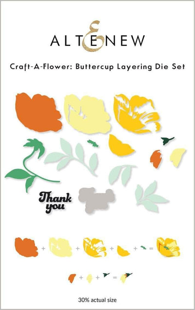 Dies Craft-A-Flower: Buttercup Layering Die Set
